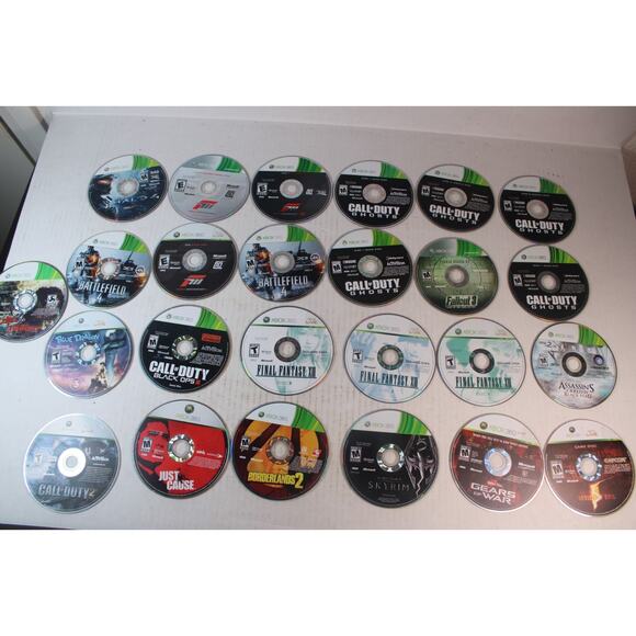 25 game lot/bundle: Microsoft XBox 360 game discs see pics for game titles (FF2) - Picture 1 of 6